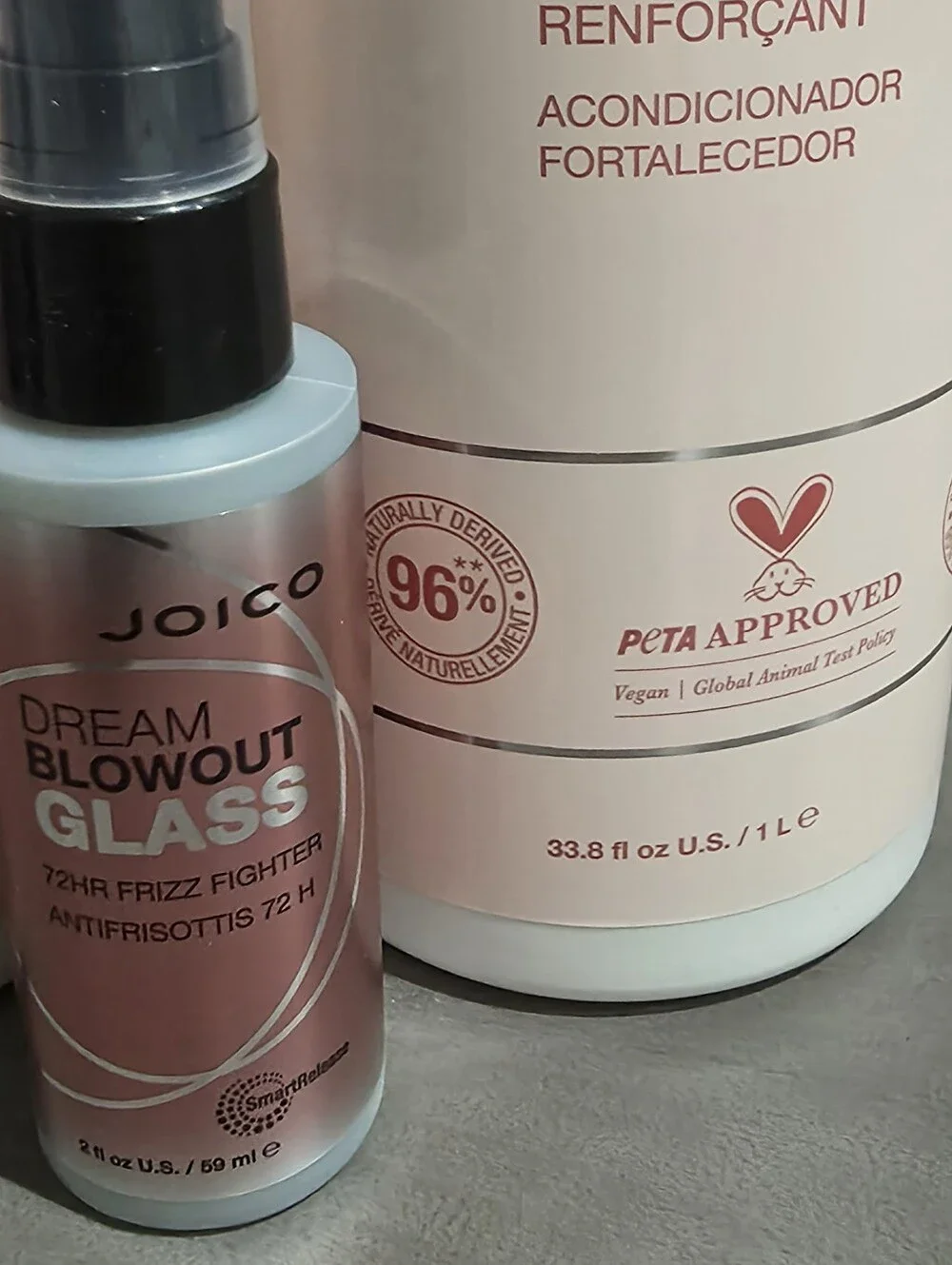 Joico Innerjoi Strengthen Shampoo Conditioner glass blowout spray lot 33.8 oz